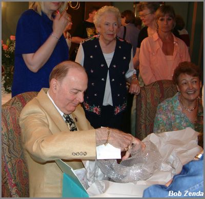 Richard opening retirement gift